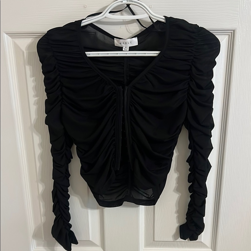 Black Fitted Top
